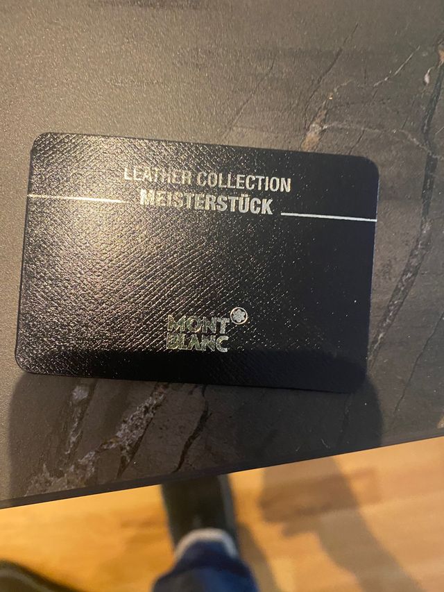 Montblanc Maletín  de cuero tres fuelles