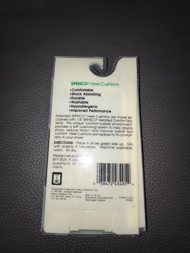 Taloneras confortables Spenco