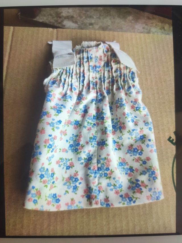 Vestido de Flores para la Nancy. Años 70