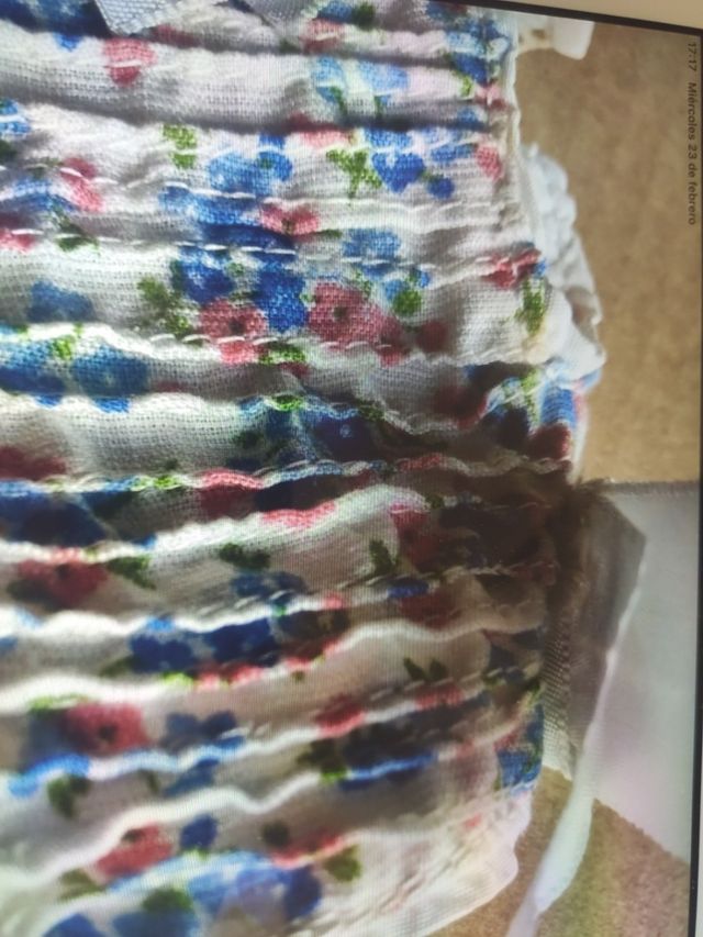 Vestido de Flores para la Nancy. Años 70