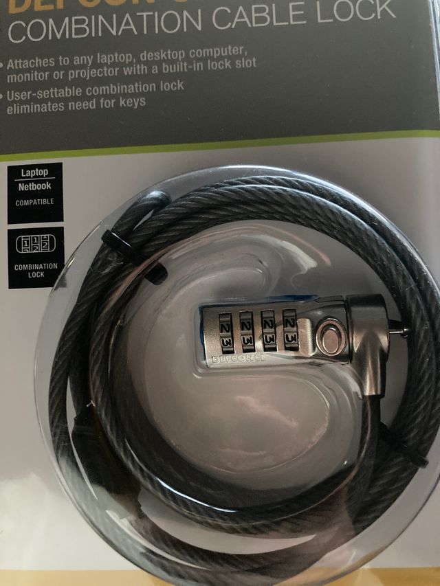 Candado de Ordenador con combinación de segurifad