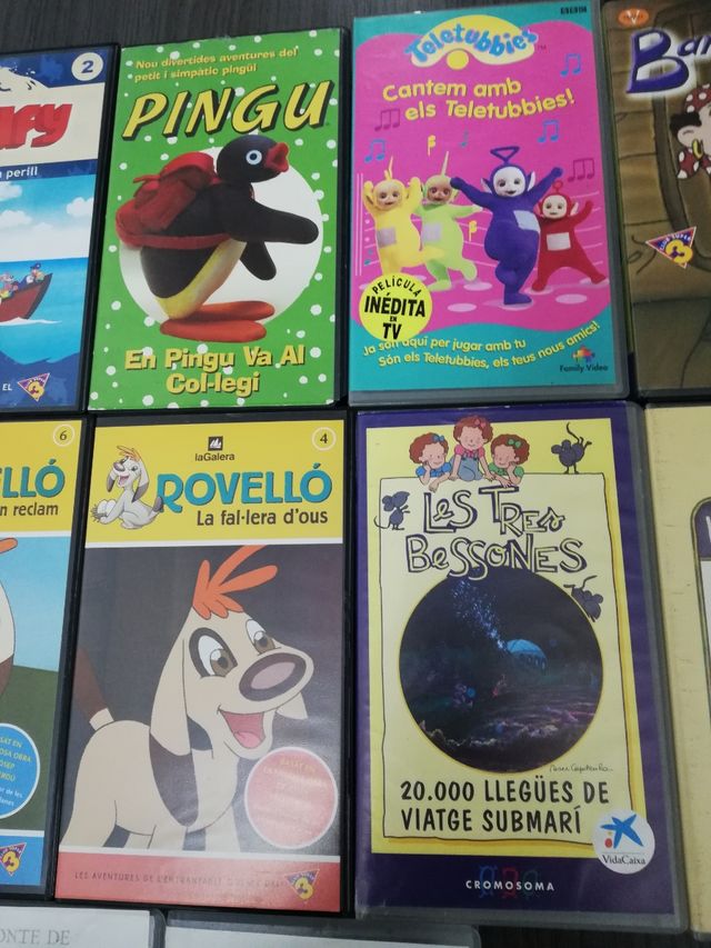 lote vhs 12 películas infantiles en catalán 