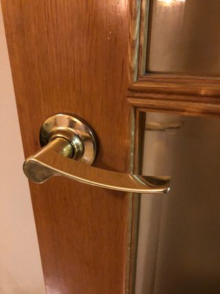 Puertas salón dobles de madera roble