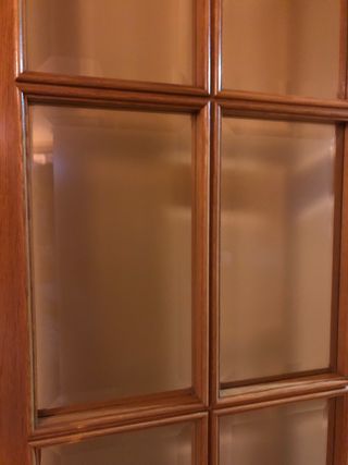Puertas salón dobles de madera roble