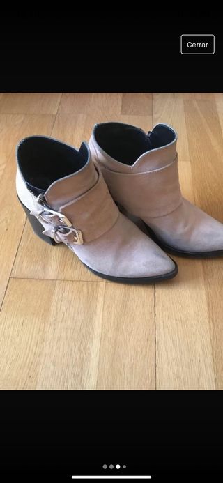 Botines Rosas ZARA de segunda mano por 17 EUR en San Fernando de Henares en  WALLAPOP