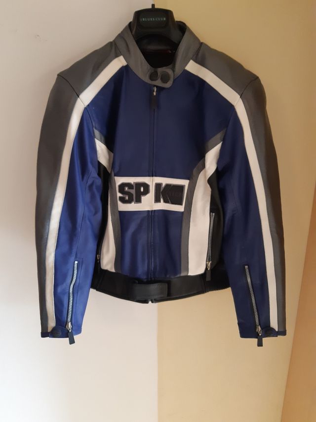 Giubbino da moto in pelle SPIKE