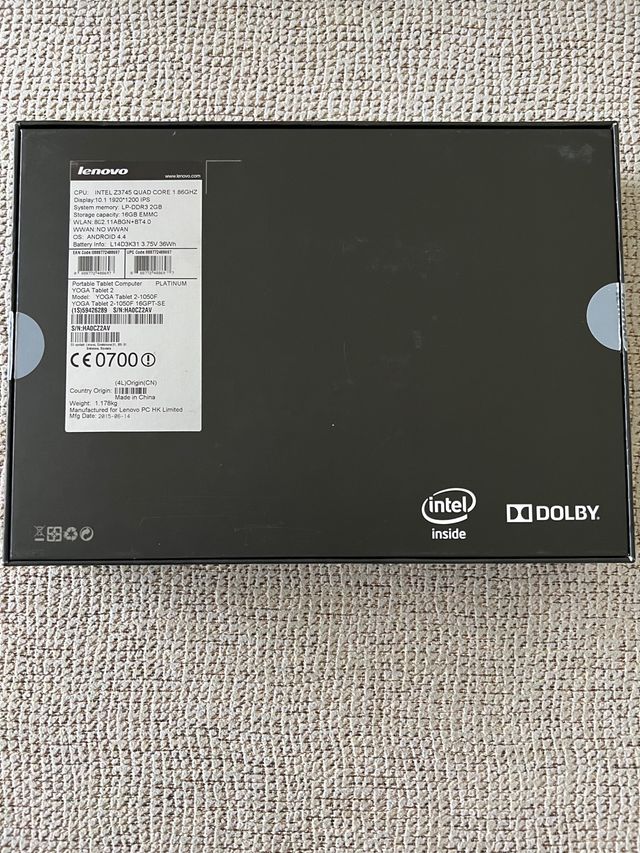 Tablet Lenovo Yoga 2 smart 10''.