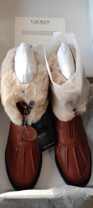 Botas piel pelo Ralph Lauren mujer 38 Nuevo de segunda mano por 90 EUR en  Salceda de Caselas en WALLAPOP