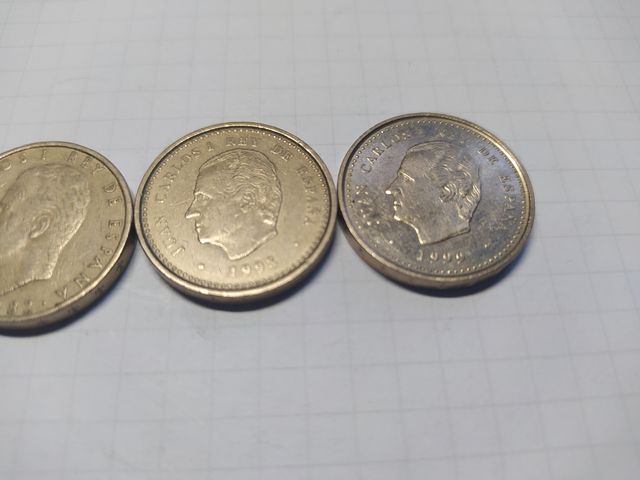 5 Monedas de 100 pesetas RJCI 1982, 1998, 1999