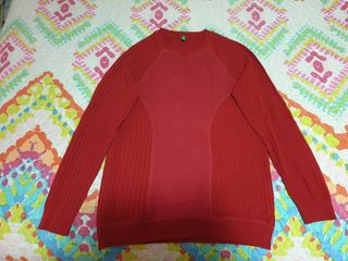 UNITED COLORS OF BENETTON Jersey gris / rojo / negro - GLAMI.es