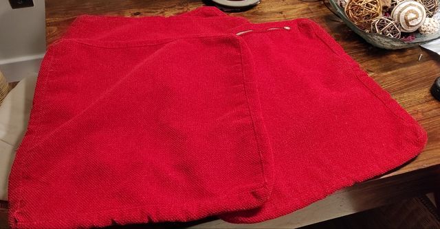 4 fundas de cojines rojas