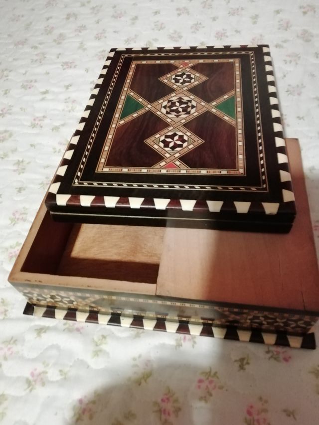 Caja madera  ajedrez