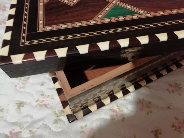 Caja madera  ajedrez