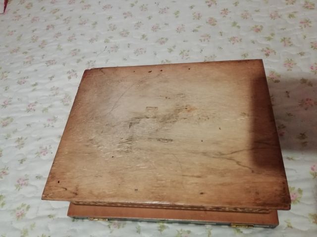 Caja madera  ajedrez