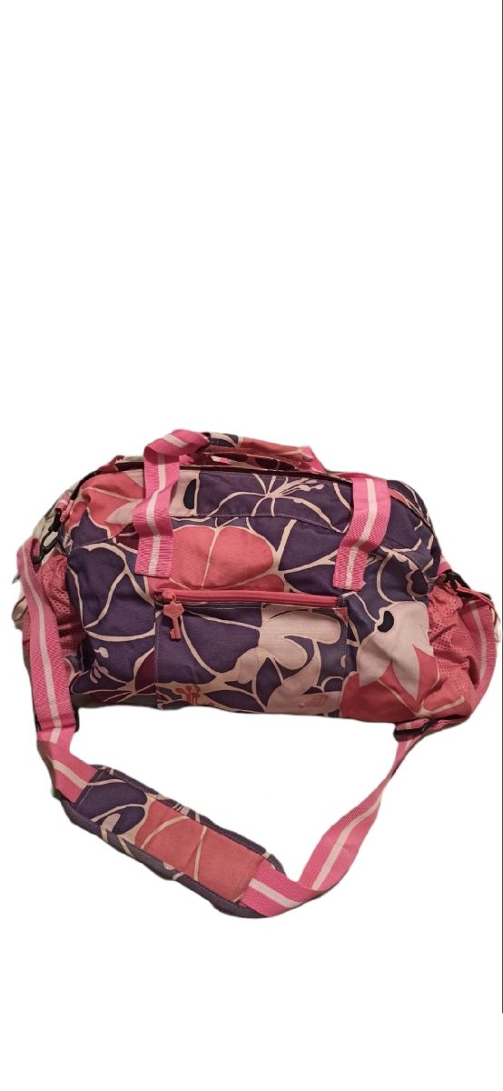 Bolso deporte flores tonos rosados Roxy