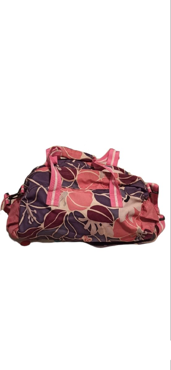 Bolso deporte flores tonos rosados Roxy
