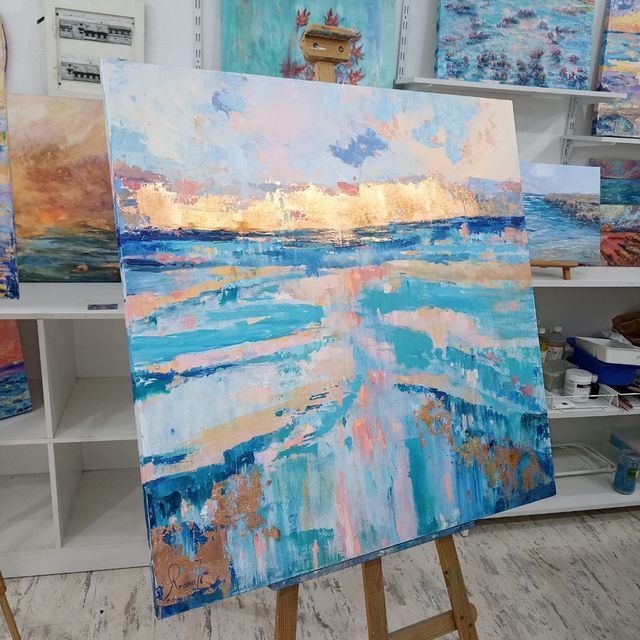 VENDIDO CUADRO ABSTRACTO  1X1 3D