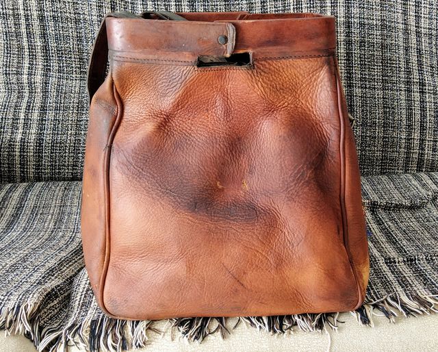 Bolso/Maleta Marroqui Cuero&Kilim hecho a manoUnic