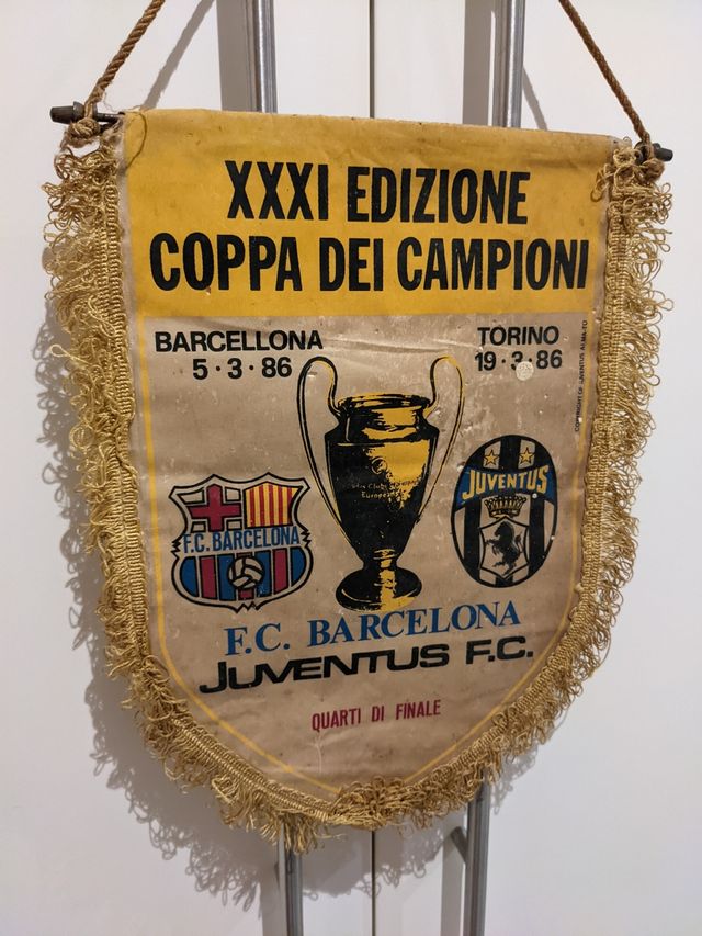 Banderín FC Barcelona - Juventus Liga Campeones