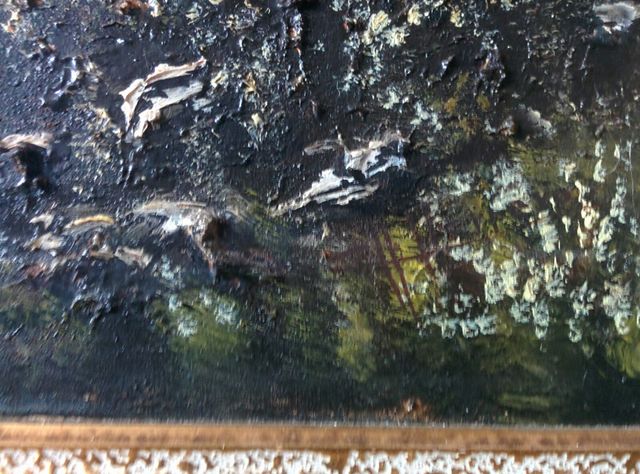 Óleo sobre lienzo, Obra de gran formato, 186X98 cm