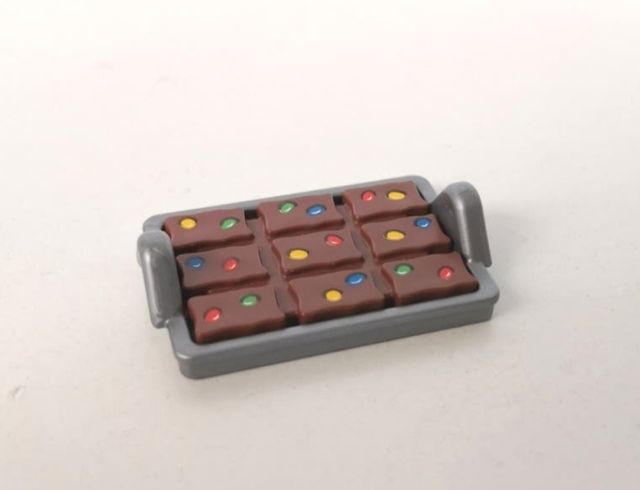 bandejas de pastelería de Playmobil