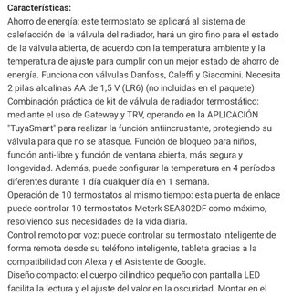 KIT VÁLVULA CALEFACCIÓN SMART WIFI ALEXA