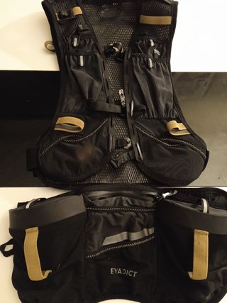 Mochila trail running 10l+cinturón de segunda mano por 31 EUR en Torrejón  de Ardoz en WALLAPOP