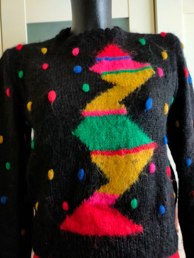 Jersey mohair tejido a mano