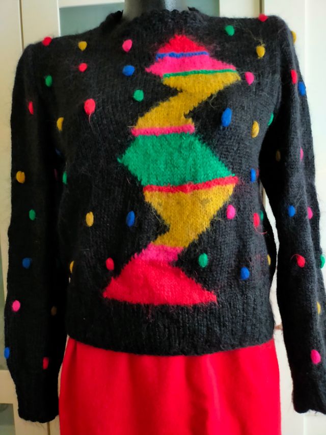 Jersey mohair tejido a mano