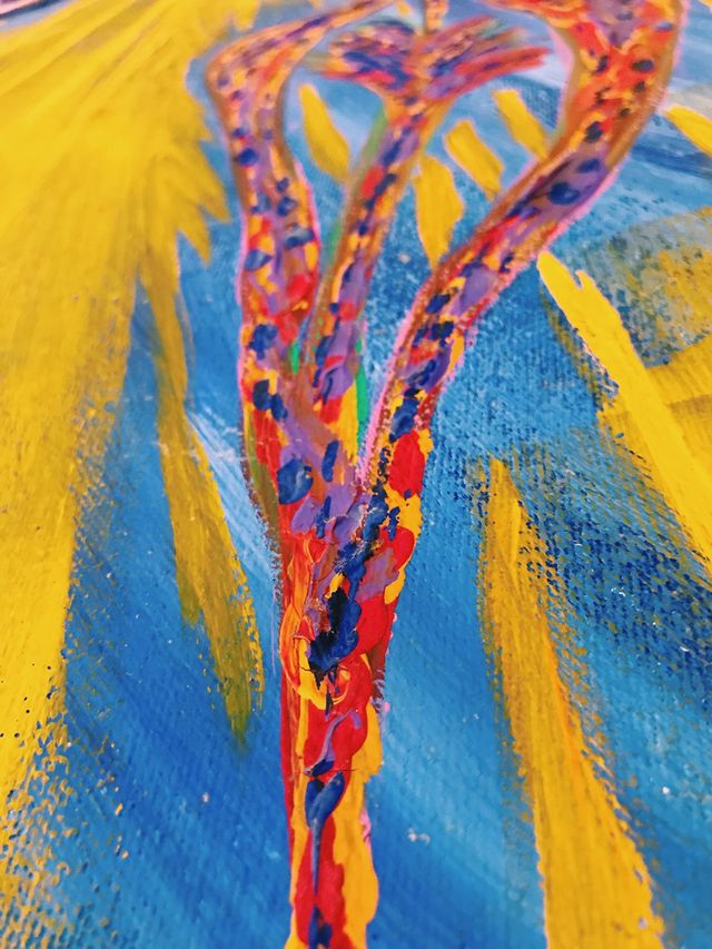 Quadro dipinto a mano su tela