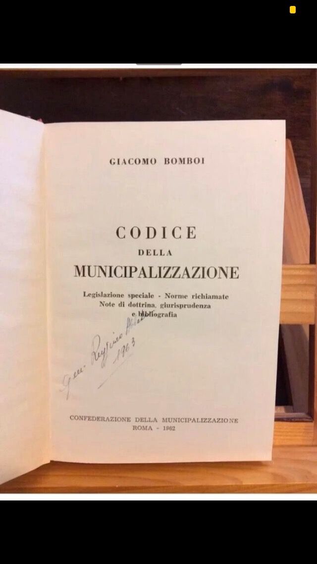 Codice della municipalizzazione 1962