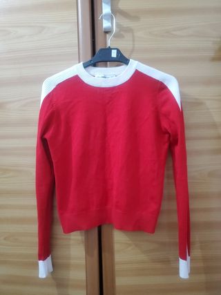 Jersey rojo Zara s de segunda mano por 4 EUR en Fuenlabrada en WALLAPOP