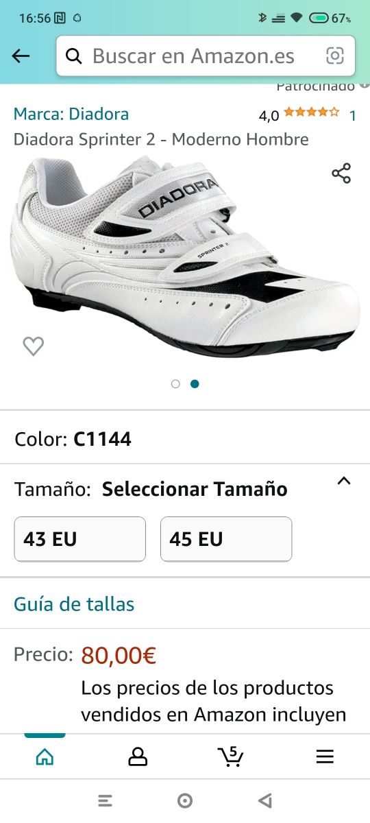 Zapatillas ciclismo DIADORA
