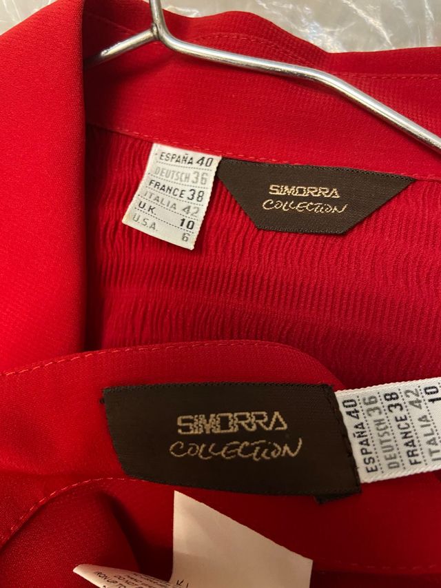 Conjunto rojo Simorra.