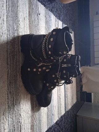 Botines Zara perlas de segunda mano en WALLAPOP