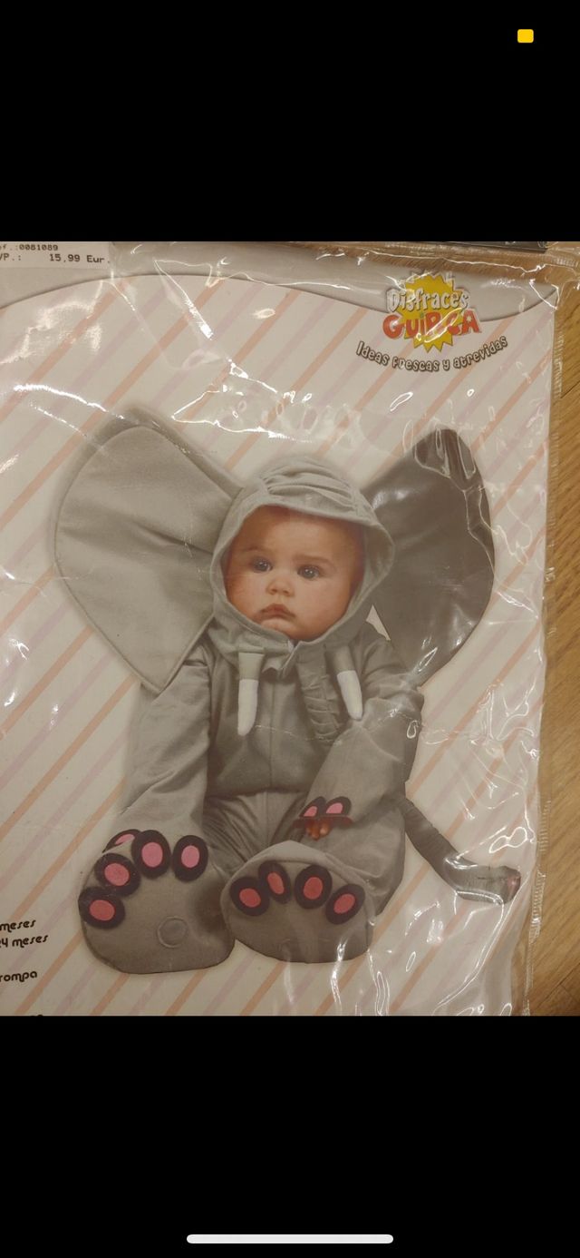 Disfraz elefante , bebé ...