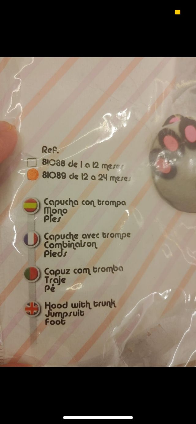 Disfraz elefante , bebé ...