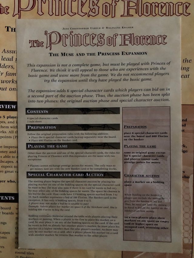 Los Principes de Florencia + expansión 
