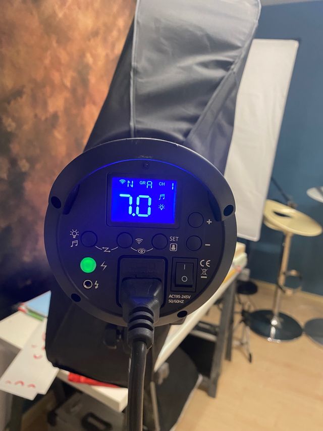 Kit de flash pro estudio fotografía