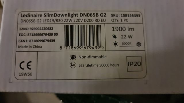 downlight Led Philips "nueva"