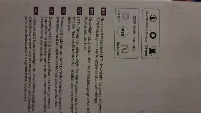 downlight Led Philips "nueva"