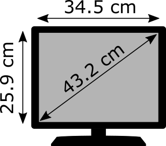 Monitor VGA de 17"  con altavoces integrados.