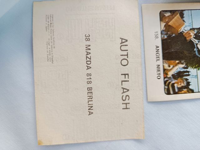 Cromos vintage de motos y coches