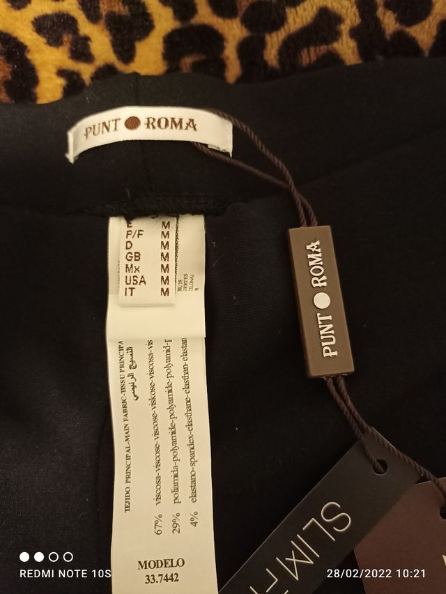 pantalón negro elástico