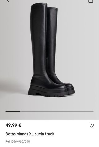 Botas altas Bershka de segunda mano por 22 EUR en Madrid en WALLAPOP