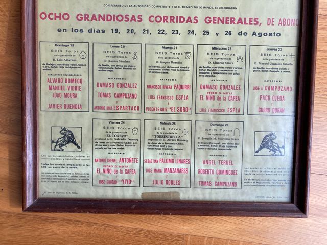 cartel taurino feria de bilbao