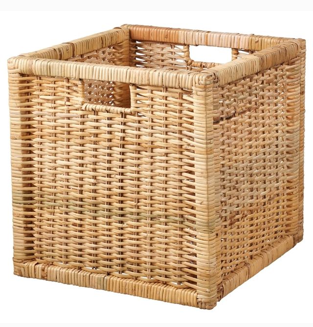 Cesta de mimbre Kallax Ikea de