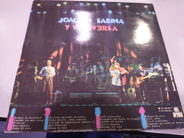 Joaquin Sabina y viceversa directo 2 vinilos