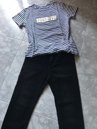 Pantalón vaquero negro de Stradivarius de segunda mano por 9 EUR en  Barcelona en WALLAPOP