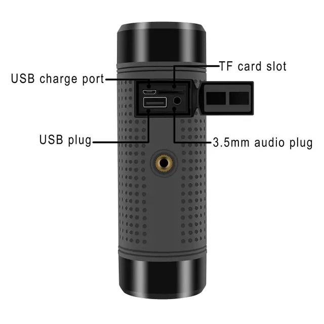 *Luz bicicleta+Altavoz bluetooth+Powerbank*